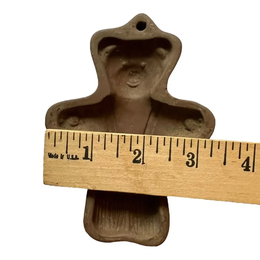 Hartstone Stoneware Cookie Molds Goldilocks Papa Mama Baby Bear Lot of 4‎